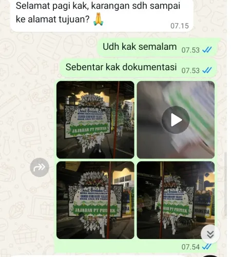 Pengiriman Papan Bunga Selamat Petojo Utara