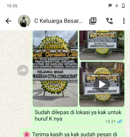 Pengiriman Papan Bunga Duka Petojo Utara