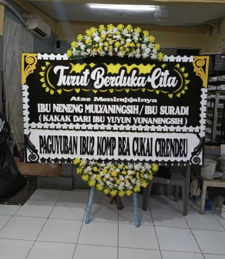 Papan Bunga Duka Petojo Utara